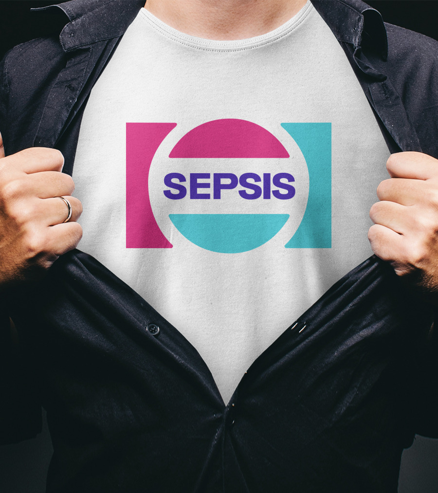 Pander Store Mechazawa Sepsis Logo Circular Colorful T-Shirt