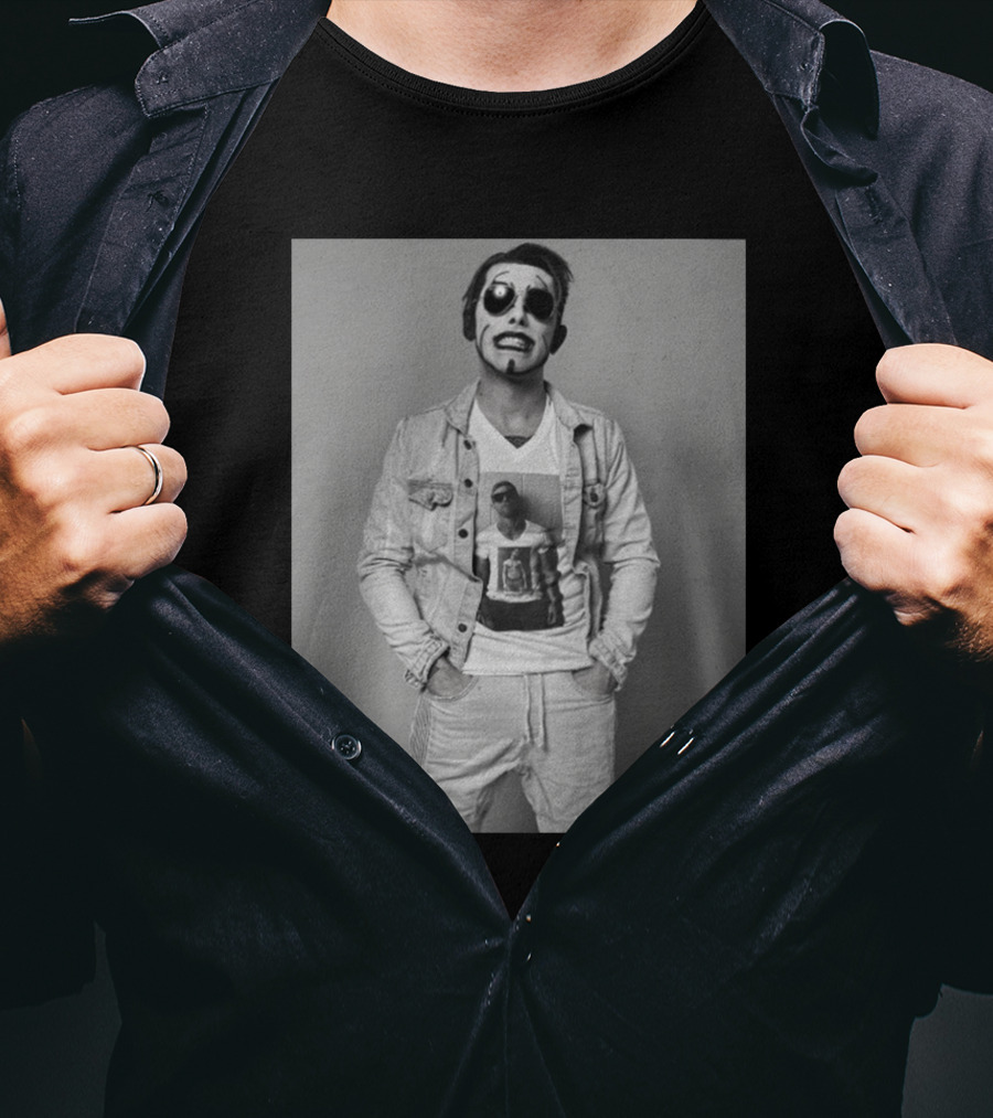 Danhausen NYCC Good Friends Black And White Denim Style With Face Paint T-Shirt