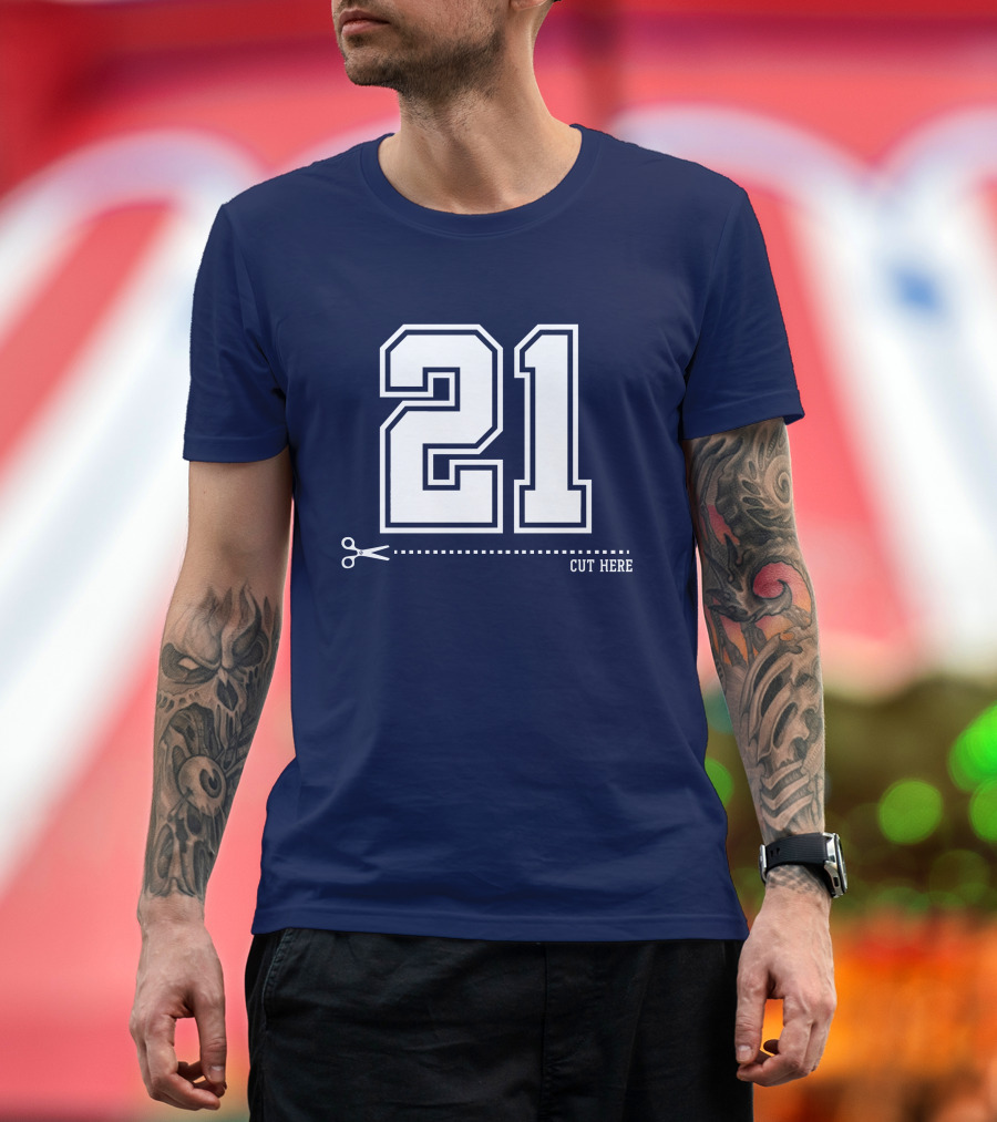 Cowboys Nation Twisted Gorilla 21 Cut Here T-Shirt