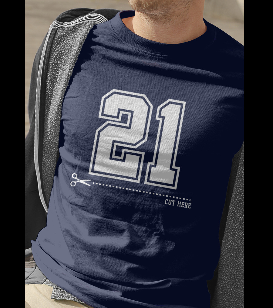 Cowboys Nation Twisted Gorilla 21 Cut Here T-Shirt