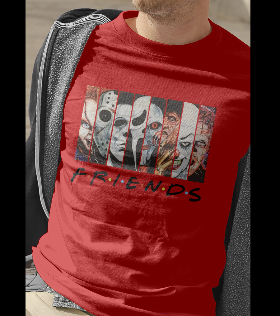 Uncle Rjs Spanish Oreo Friends Horror Icons Ensemble T-Shirt