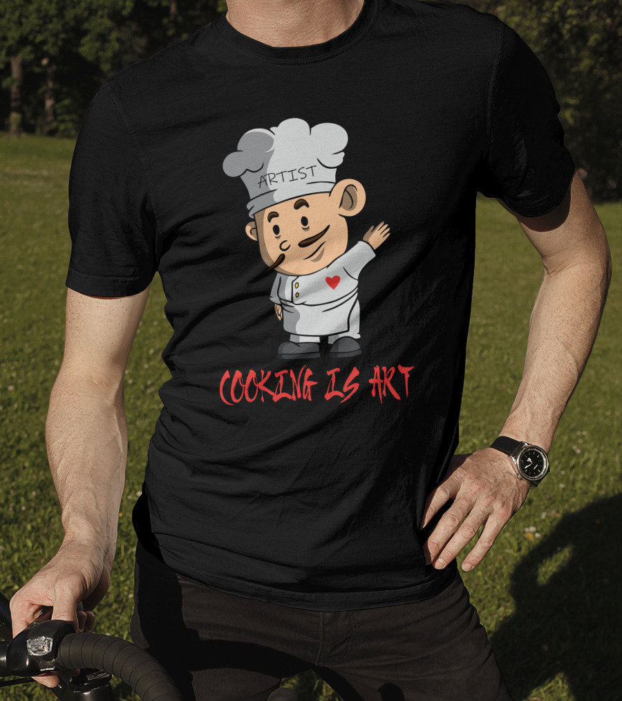 Artist Chef With Heart Cooking Is T-Shirt