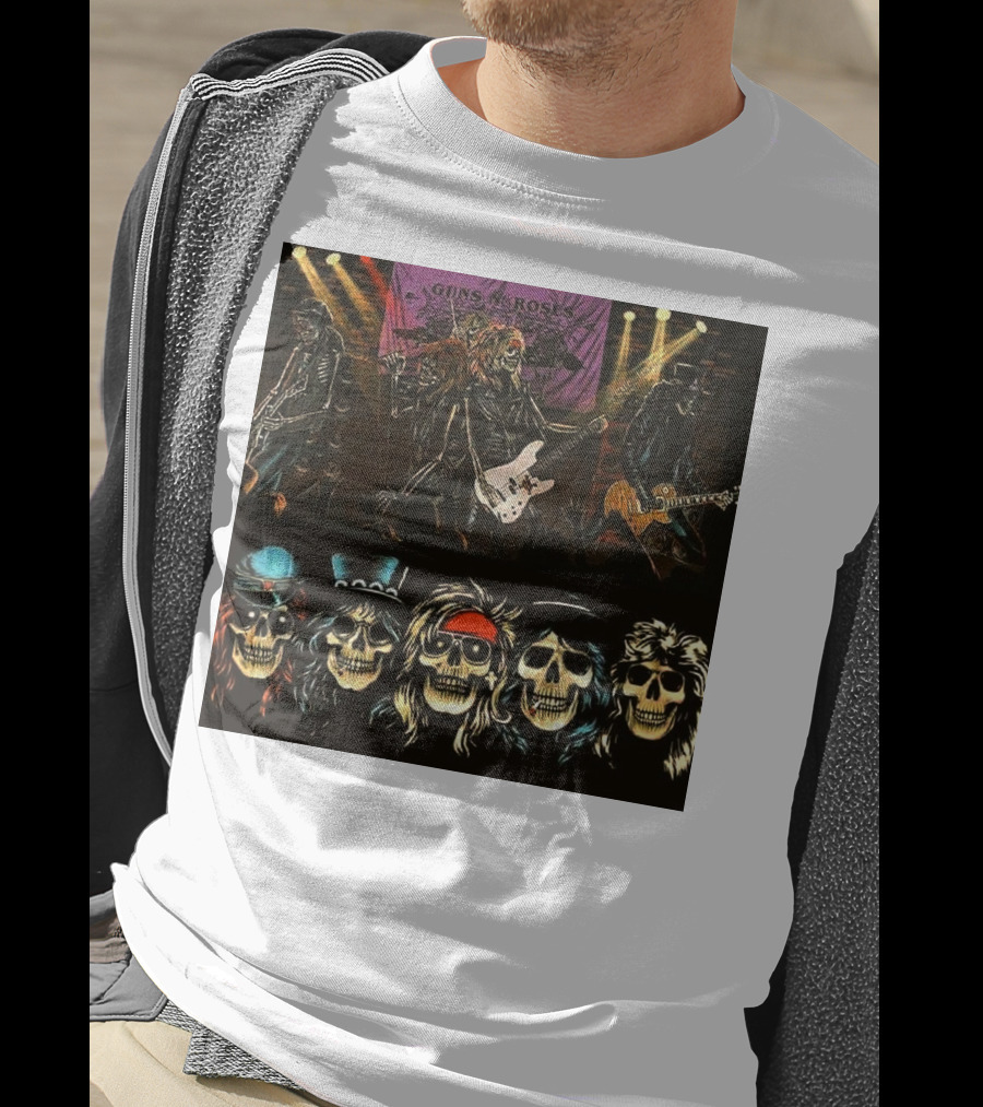 Guns N' Roses Live Skull Band T-Shirt