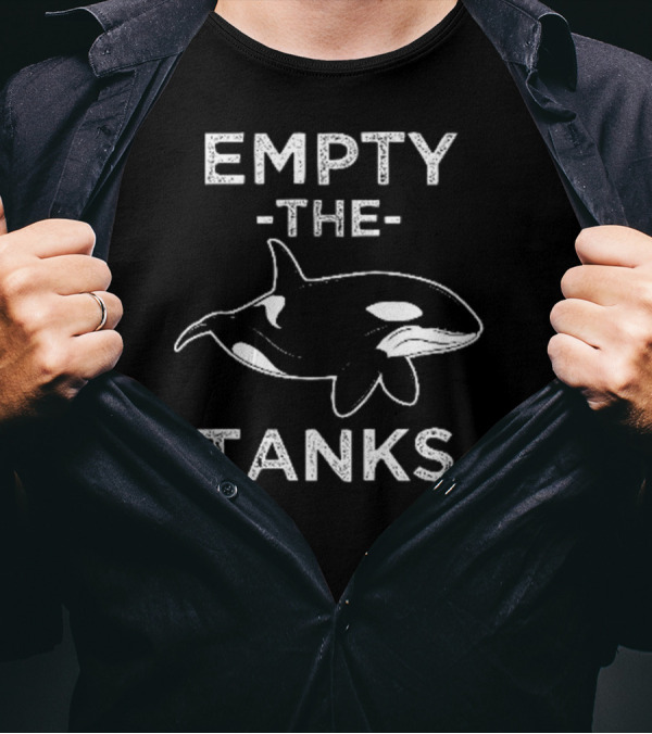Empty The Tanks Orca Awareness Conservation Movement T-Shirt