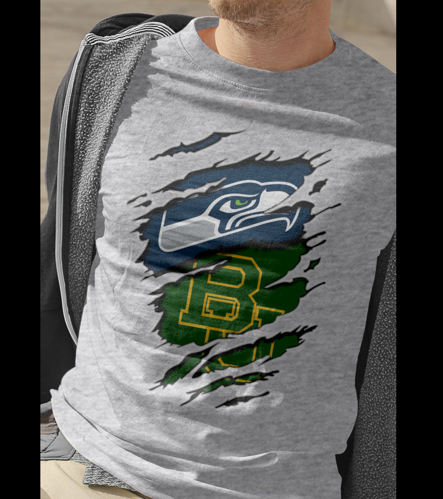 Seattle Seahawks Baylor Bears Fan Mashup T-Shirt