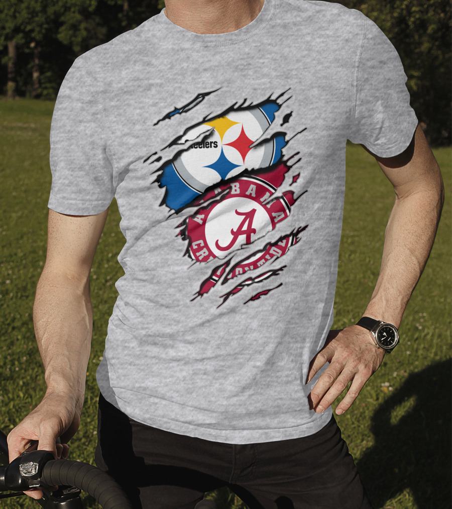 Alabama Crimson Tide Steelers Layered T-Shirt