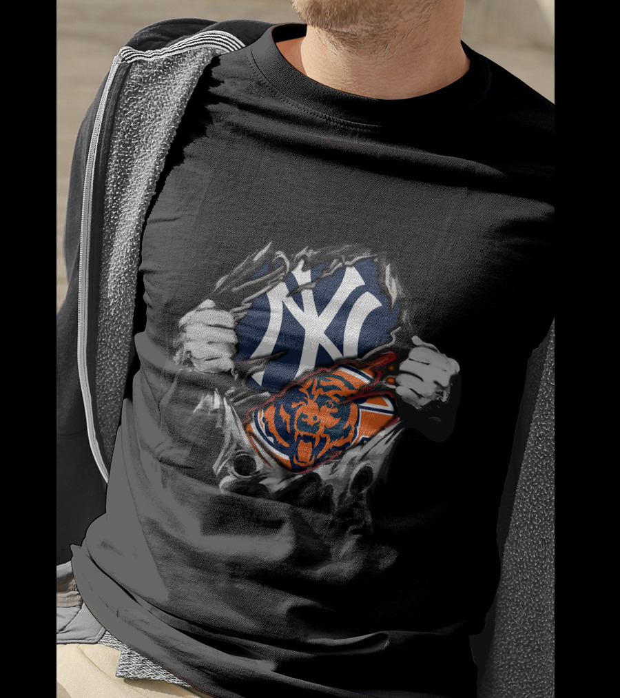 Yankees Bears Logo Fusion T-Shirt