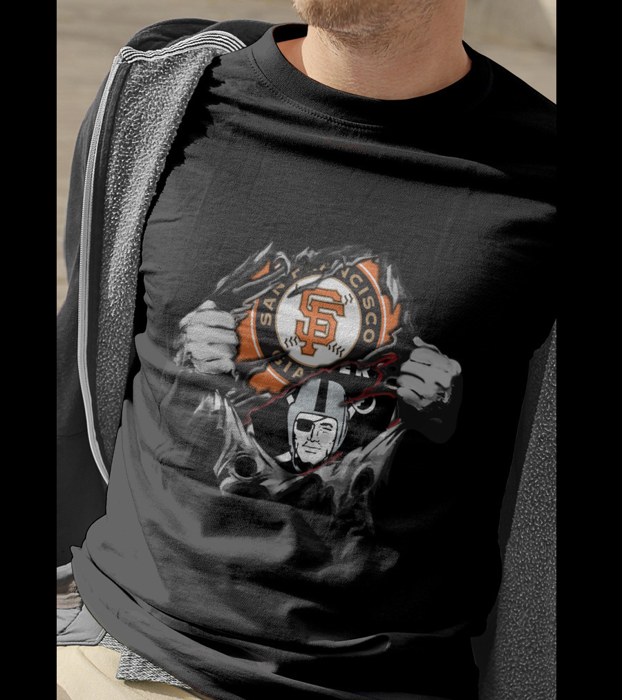 San Francisco Giants Oakland Raiders T-Shirt