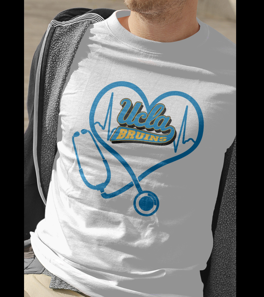 Ucla Bruins Nurse Heartbeat Stethoscope T-Shirt