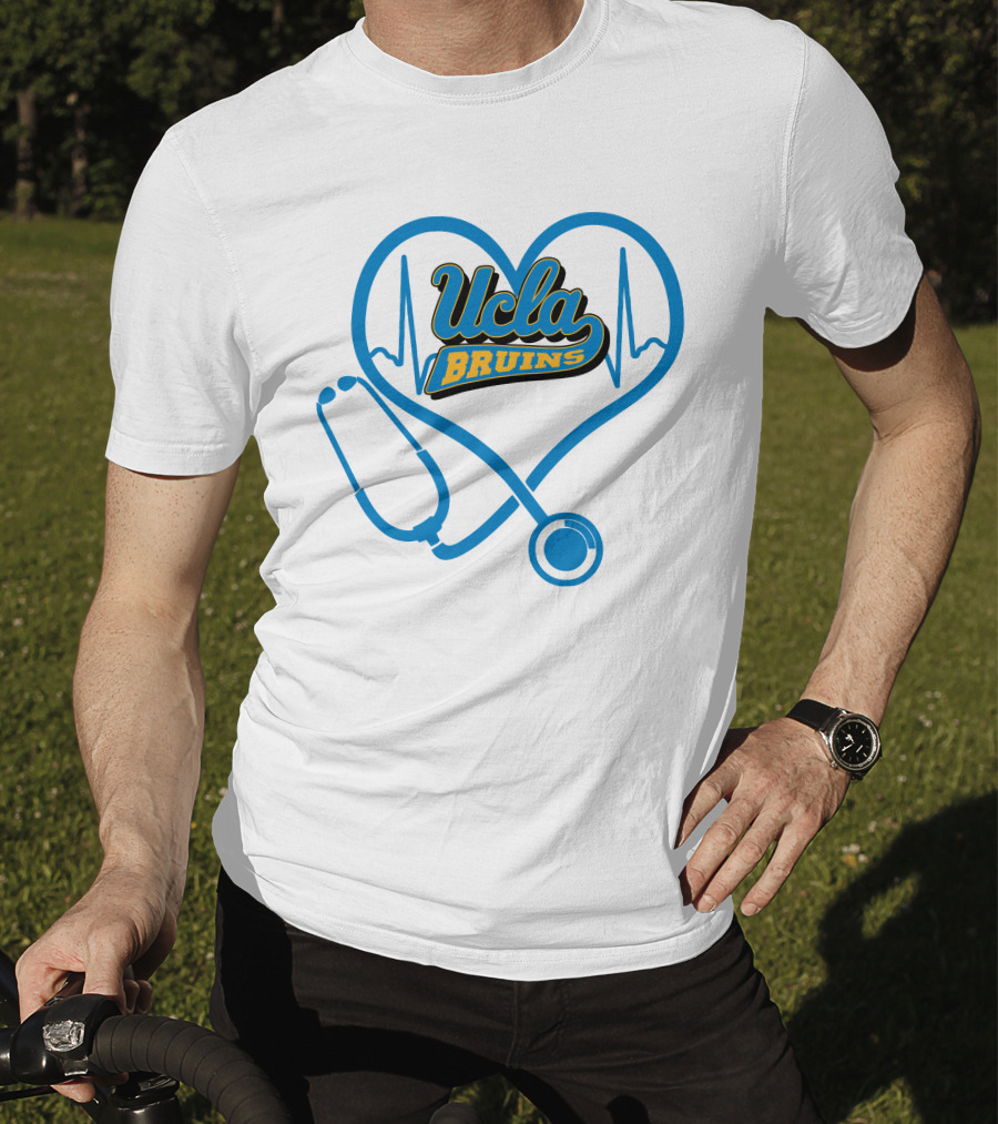 Ucla Bruins Nurse Heartbeat Stethoscope T-Shirt
