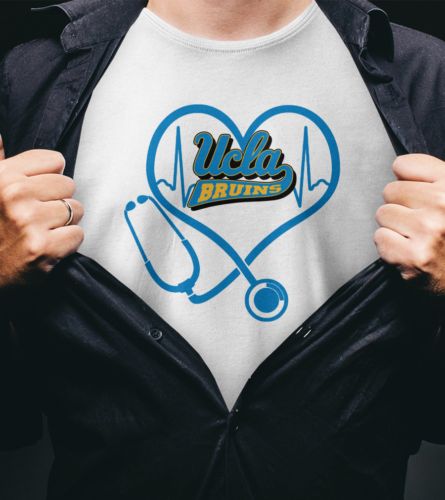 Ucla Bruins Nurse Heartbeat Stethoscope T-Shirt