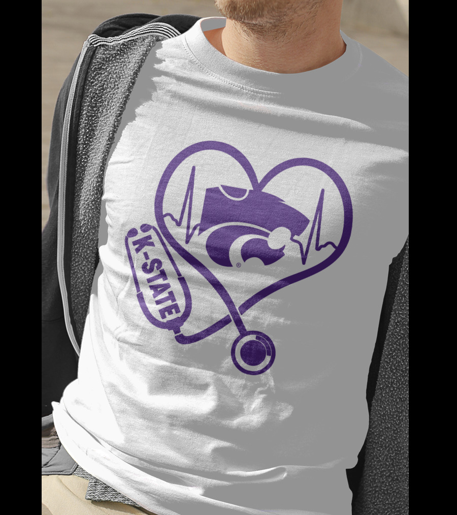 K-State Nurse Heartbeat Wildcats T-Shirt