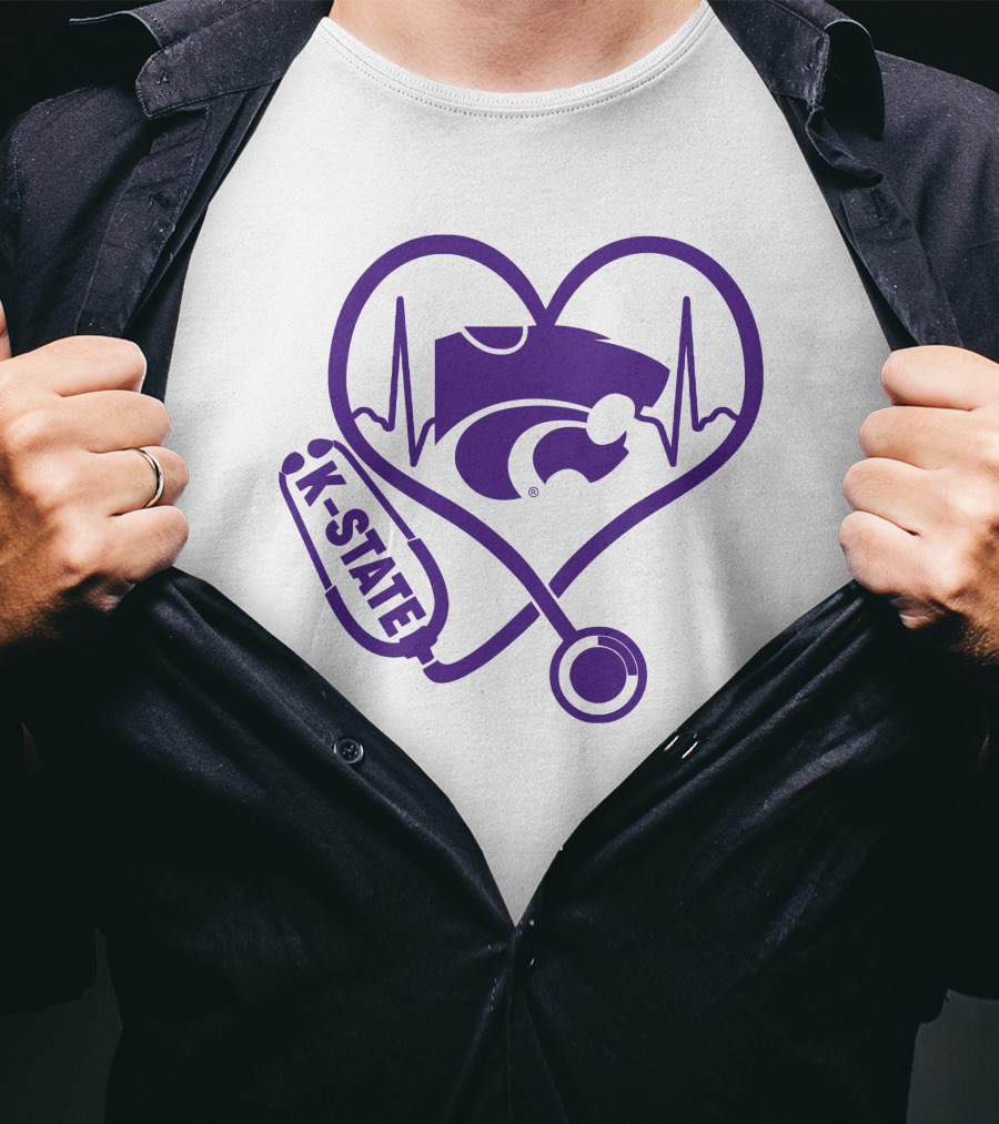 K-State Nurse Heartbeat Wildcats T-Shirt