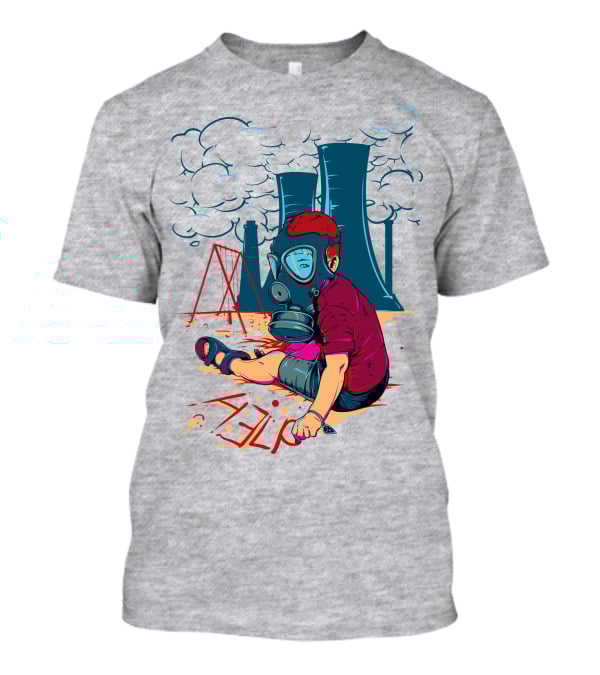 The Cry Of The Future Preschool Gas Mask Child Industrial Playground T-Shirt