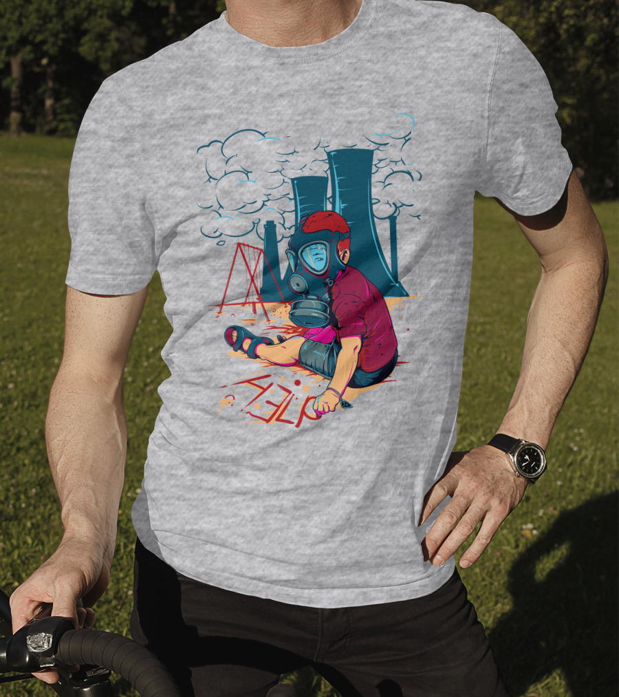 The Cry Of The Future Preschool Gas Mask Child Industrial Playground T-Shirt