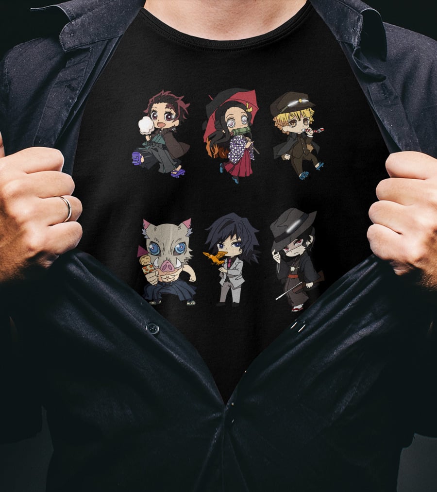 Chibi Demon Slayer Characters Collection T-Shirt