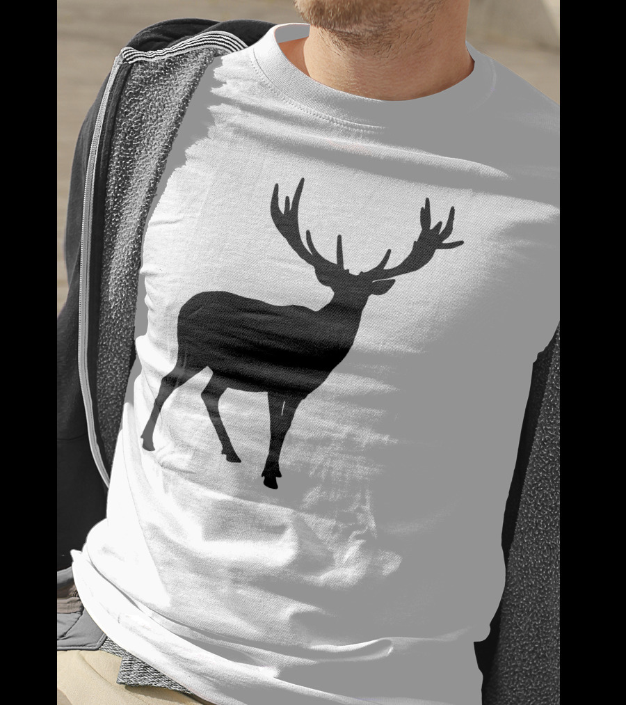 Silhouette Stag Deer Wildlife Nature T-Shirt