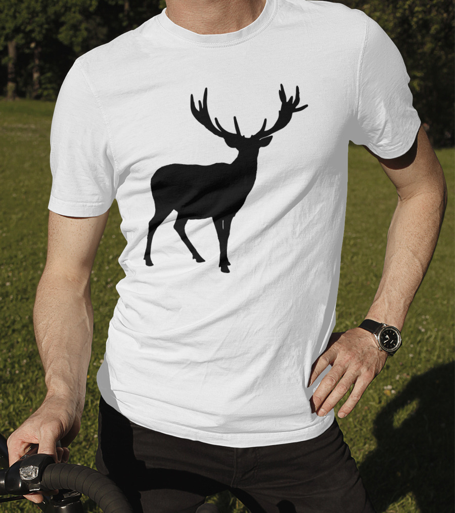 Silhouette Stag Deer Wildlife Nature T-Shirt