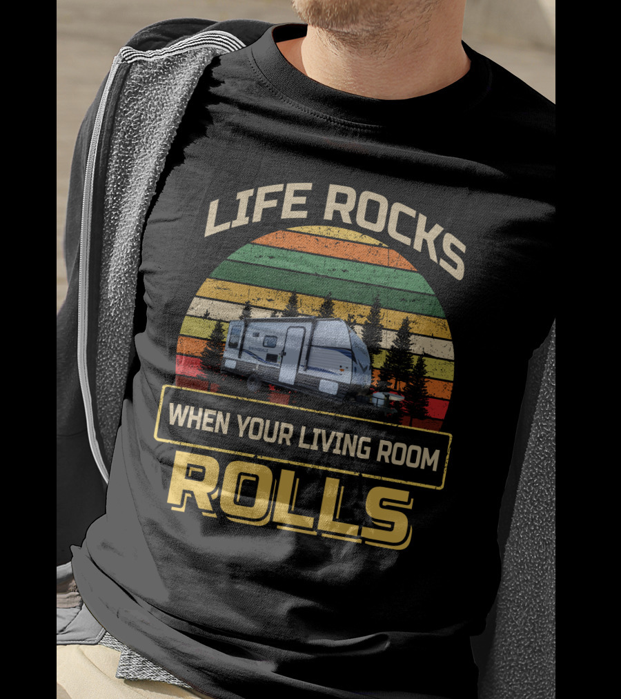 Life Rocks When Your Living Room Rolls Keystone Springdale Mini T-Shirt