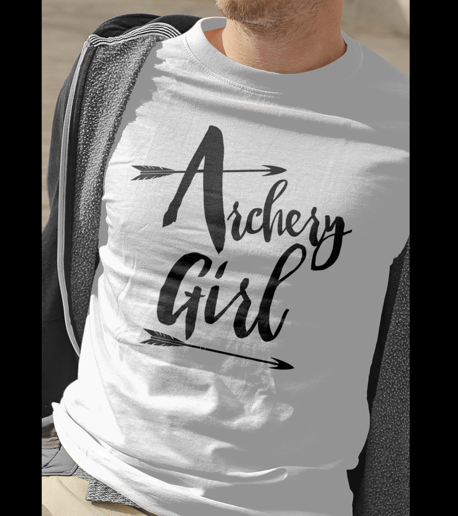 Archery Girl Women Teen Cute Arrows Stylish T-Shirt