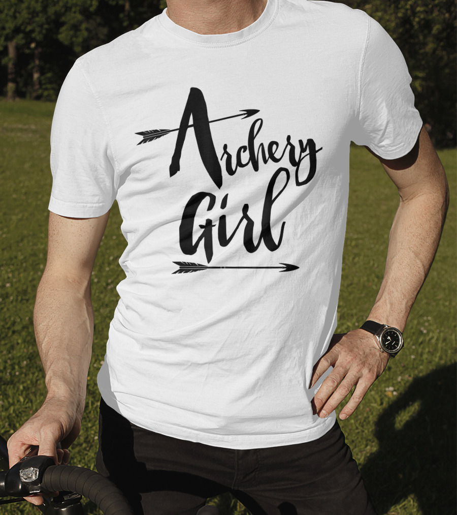 Archery Girl Women Teen Cute Arrows Stylish T-Shirt