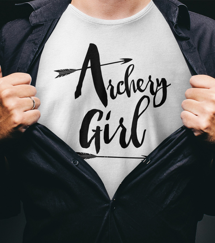 Archery Girl Women Teen Cute Arrows Stylish T-Shirt