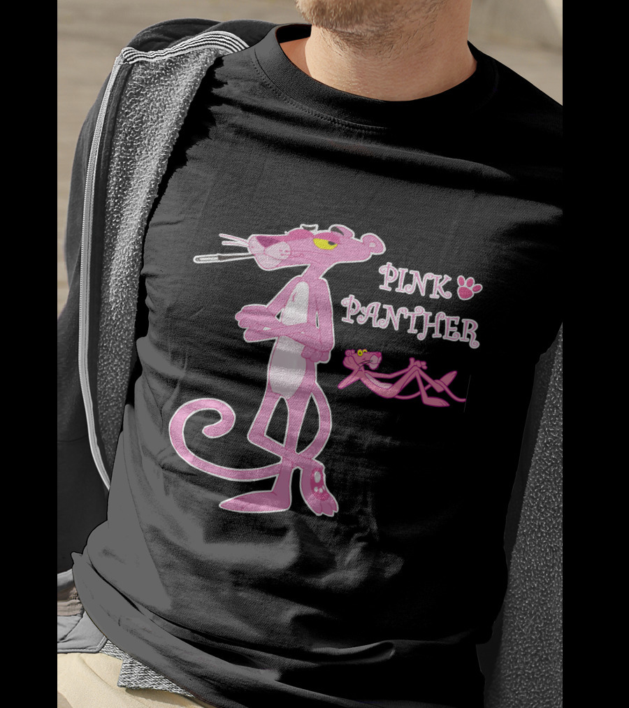Pink Panther Classic Style Lined T-Shirt
