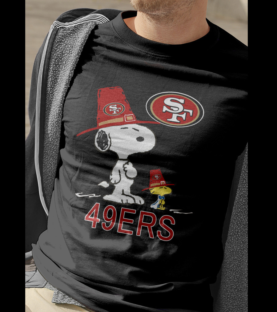 49ers Snoopy And Woodstock Fans With Sf T-Shirt