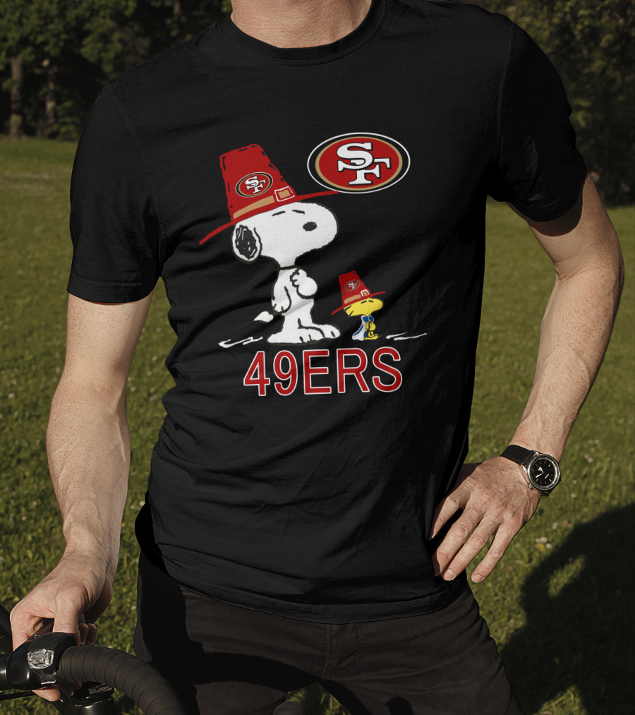 49ers Snoopy And Woodstock Fans With Sf T-Shirt
