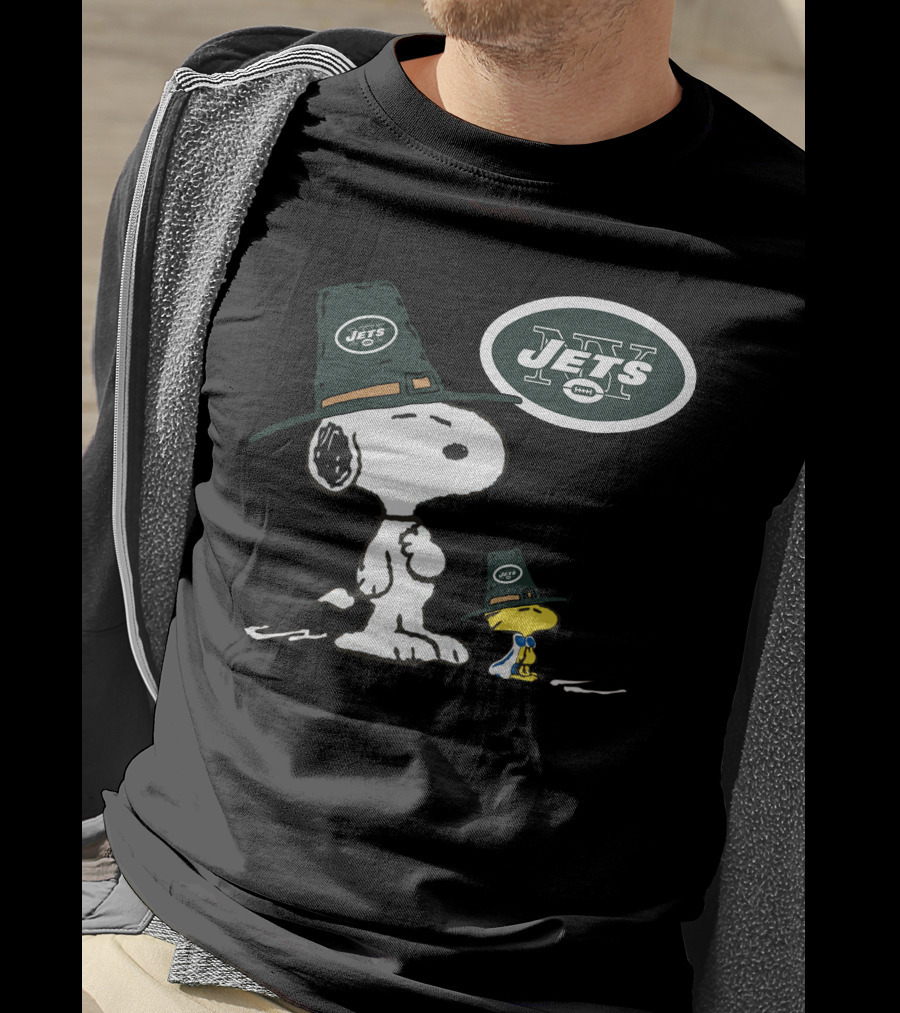 Jets Snoopy New York Football Team Fan T-Shirt