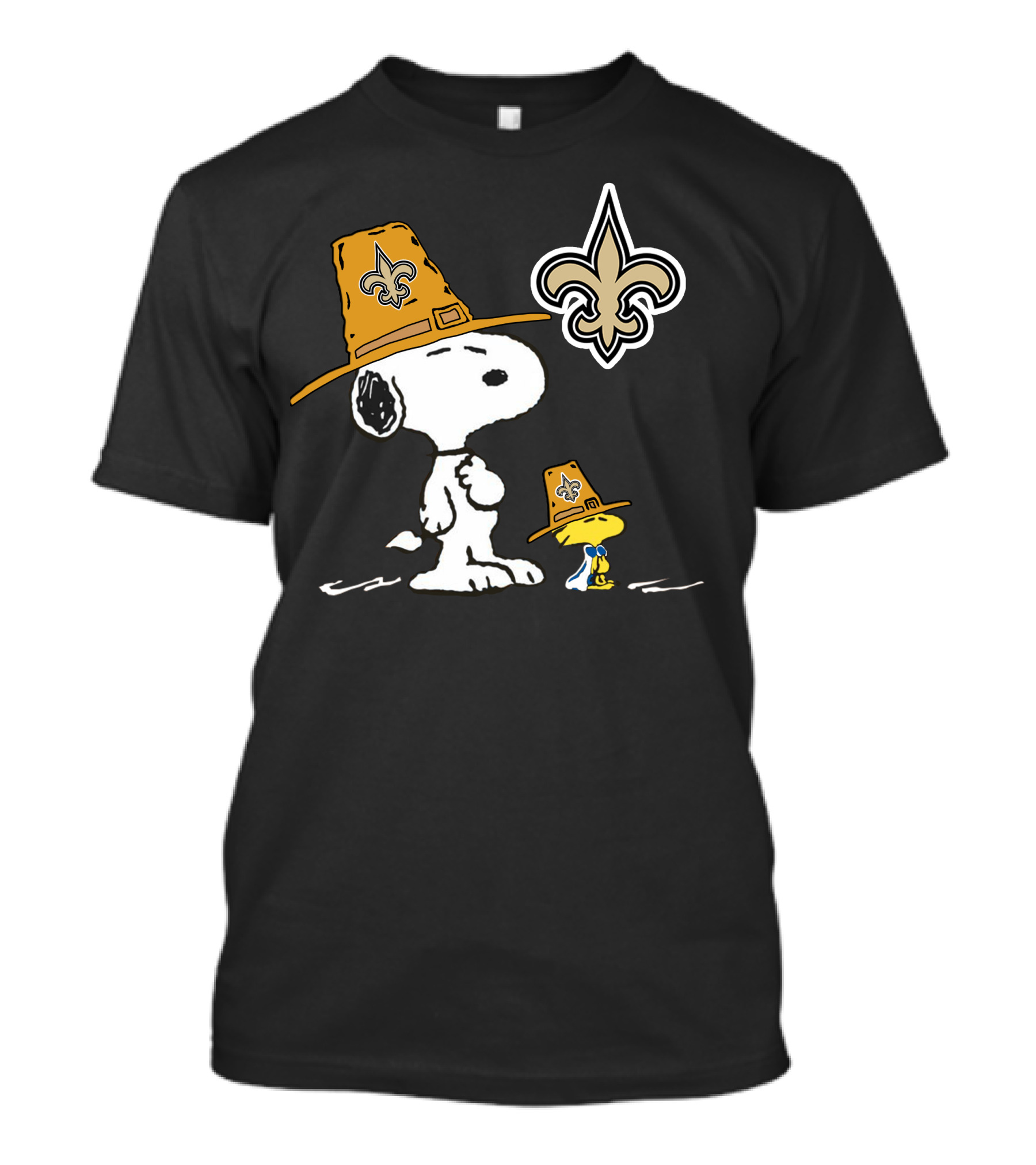 Snoopy Saints Fleur-De-Lis Thanksgiving Hat T-Shirt