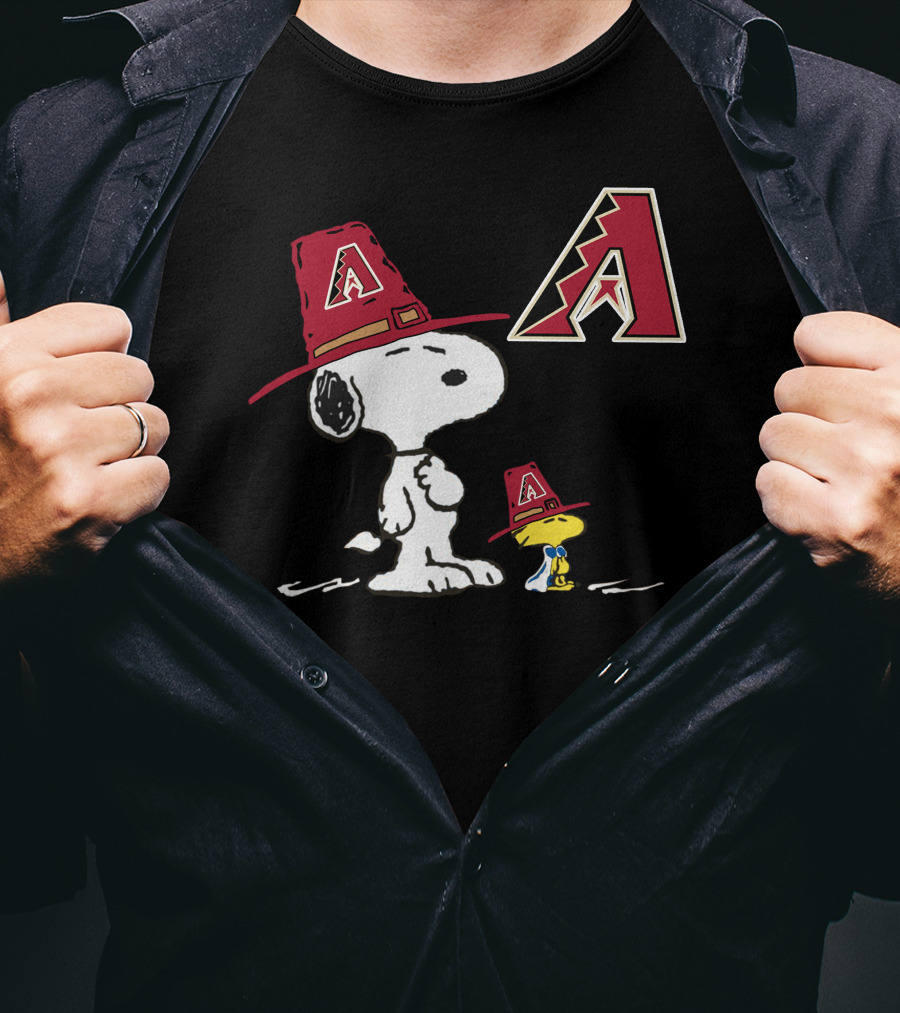 Arizona Diamondbacks Snoopy Woodstock A T-Shirt