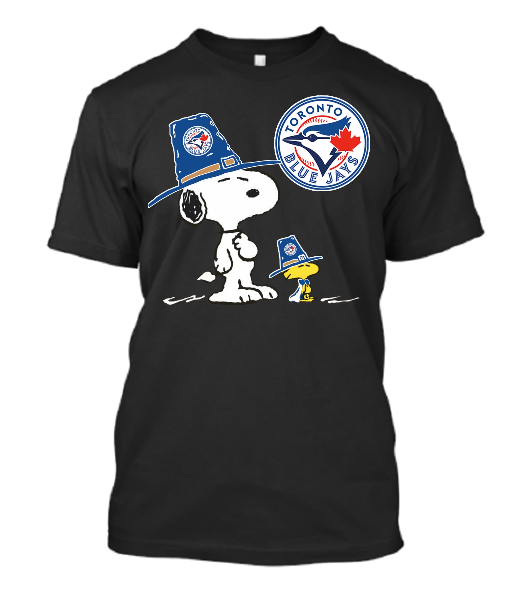 Toronto Blue Jays Snoopy Woodstock Baseball Duo With Team T-Shirt