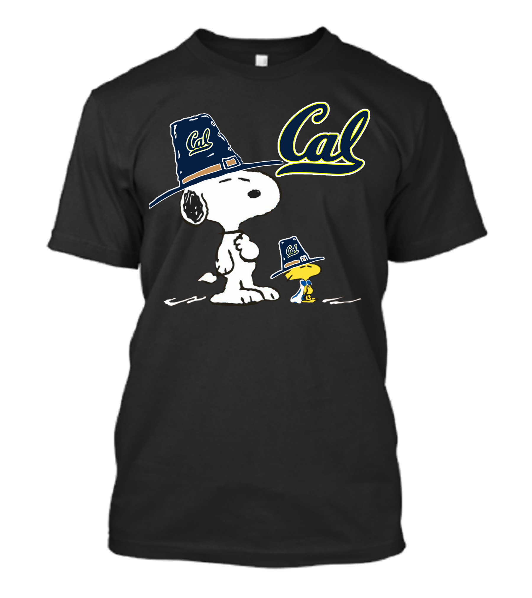 Cal Bears Snoopy And Woodstock In Cal Hats T-Shirt