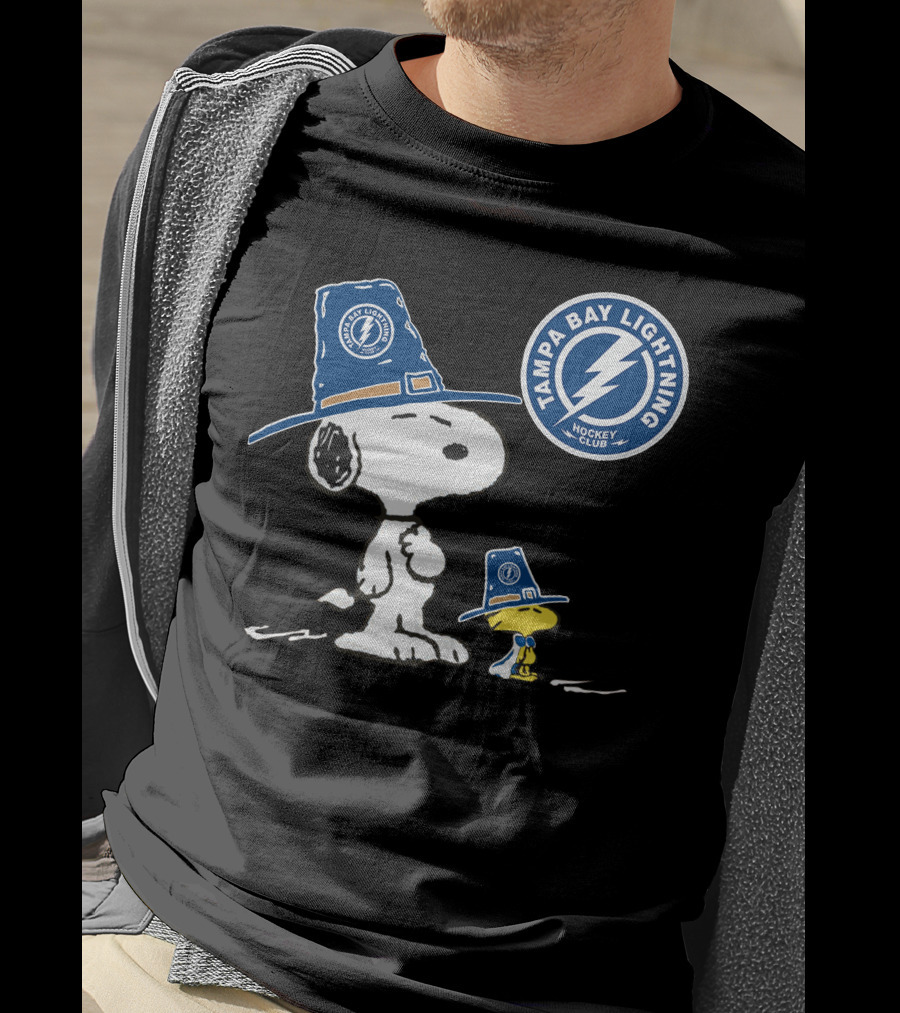 Tampa Bay Lightning Snoopy Hockey Club T-Shirt