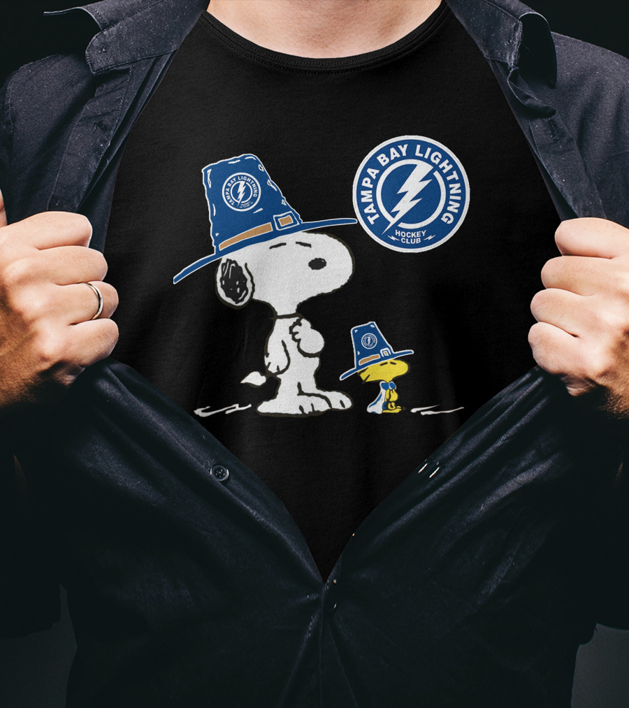 Tampa Bay Lightning Snoopy Hockey Club T-Shirt