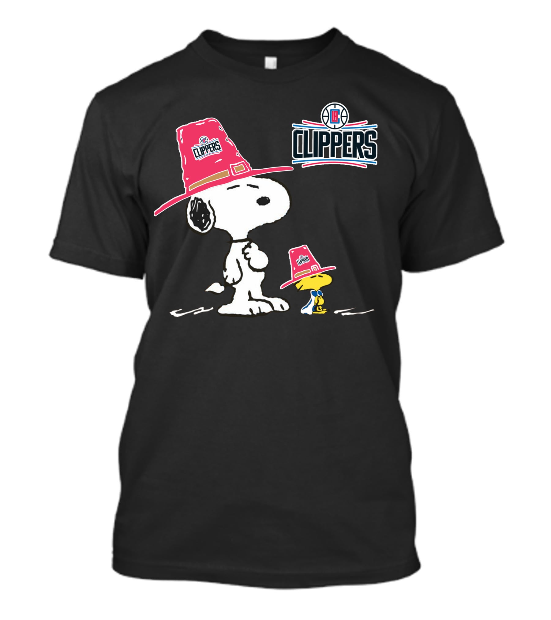 Los Angeles Clippers Snoopy And Woodstock NBA Collaboration T-Shirt