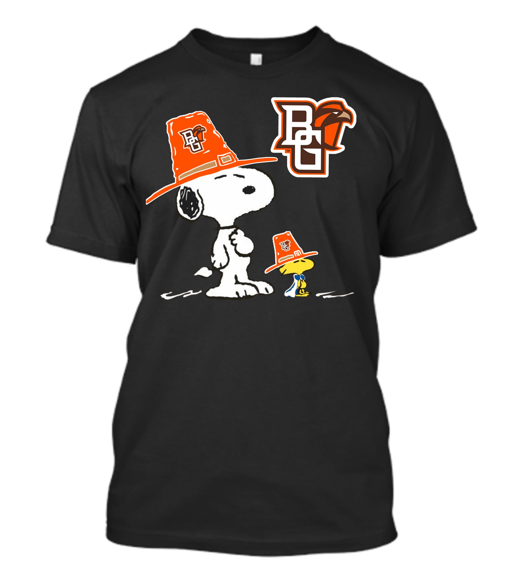 Bowling Green Falcons Snoopy Woodstock Pilgrim Hats T-Shirt