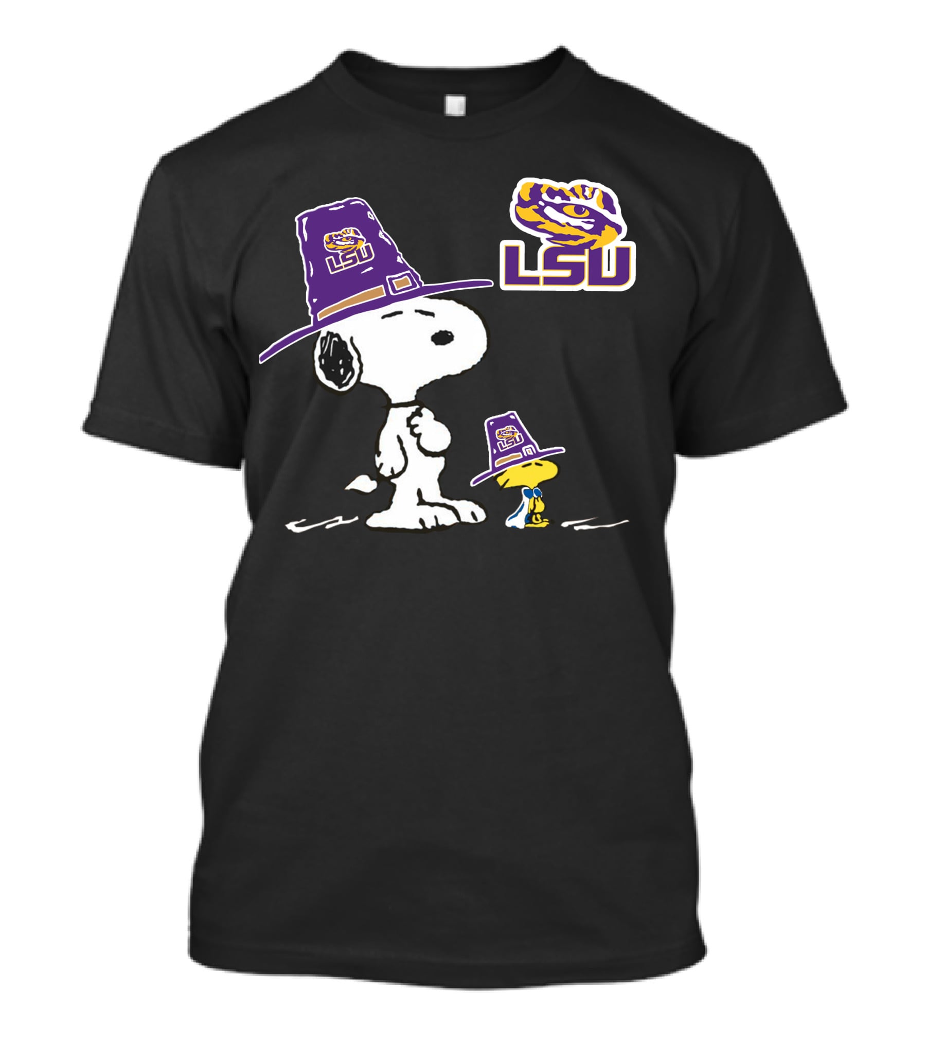 LSU Tigers Snoopy Woodstock Football Fans T-Shirt