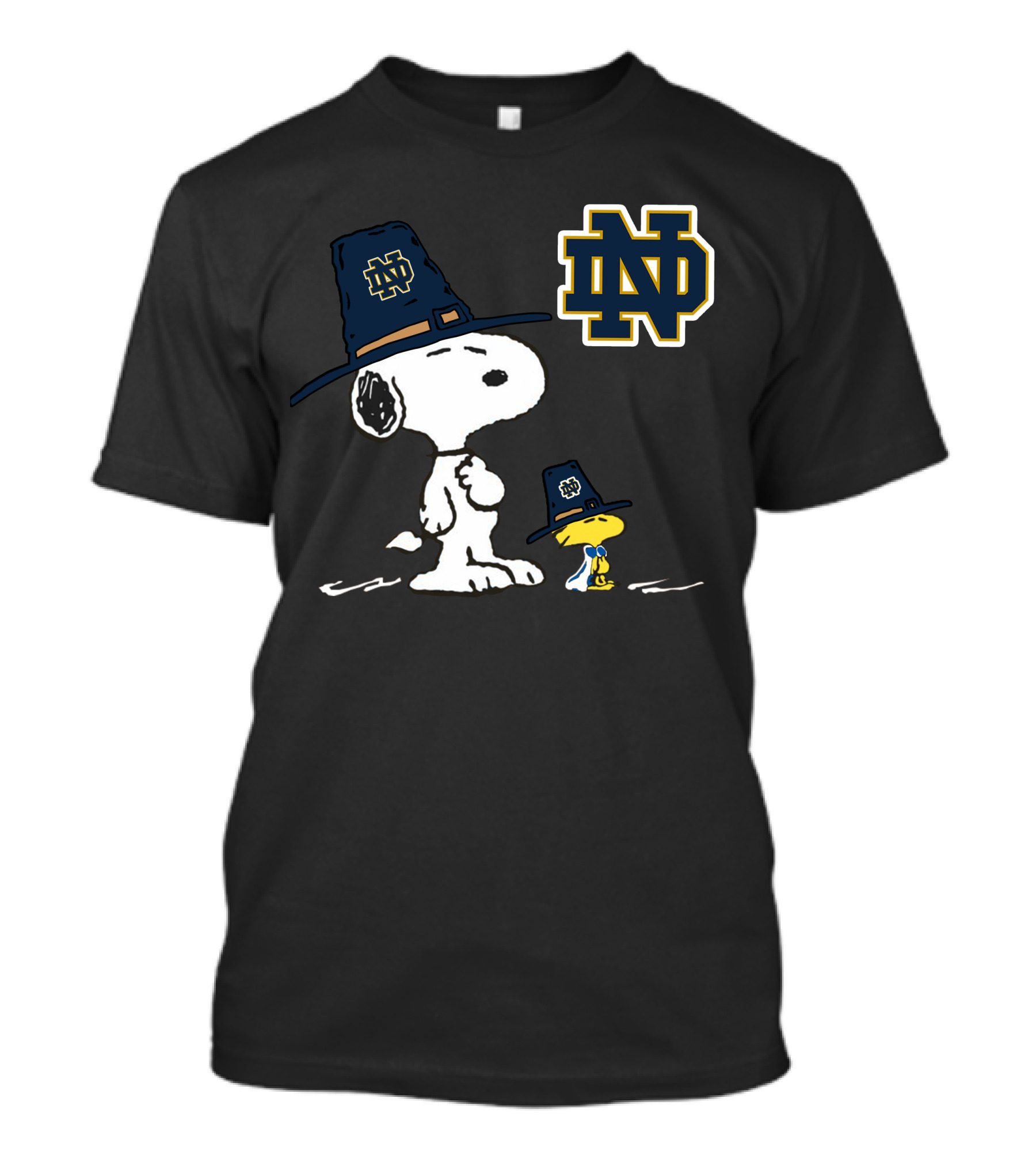 Notre Dame Fighting Irish Snoopy And Woodstock ND T-Shirt