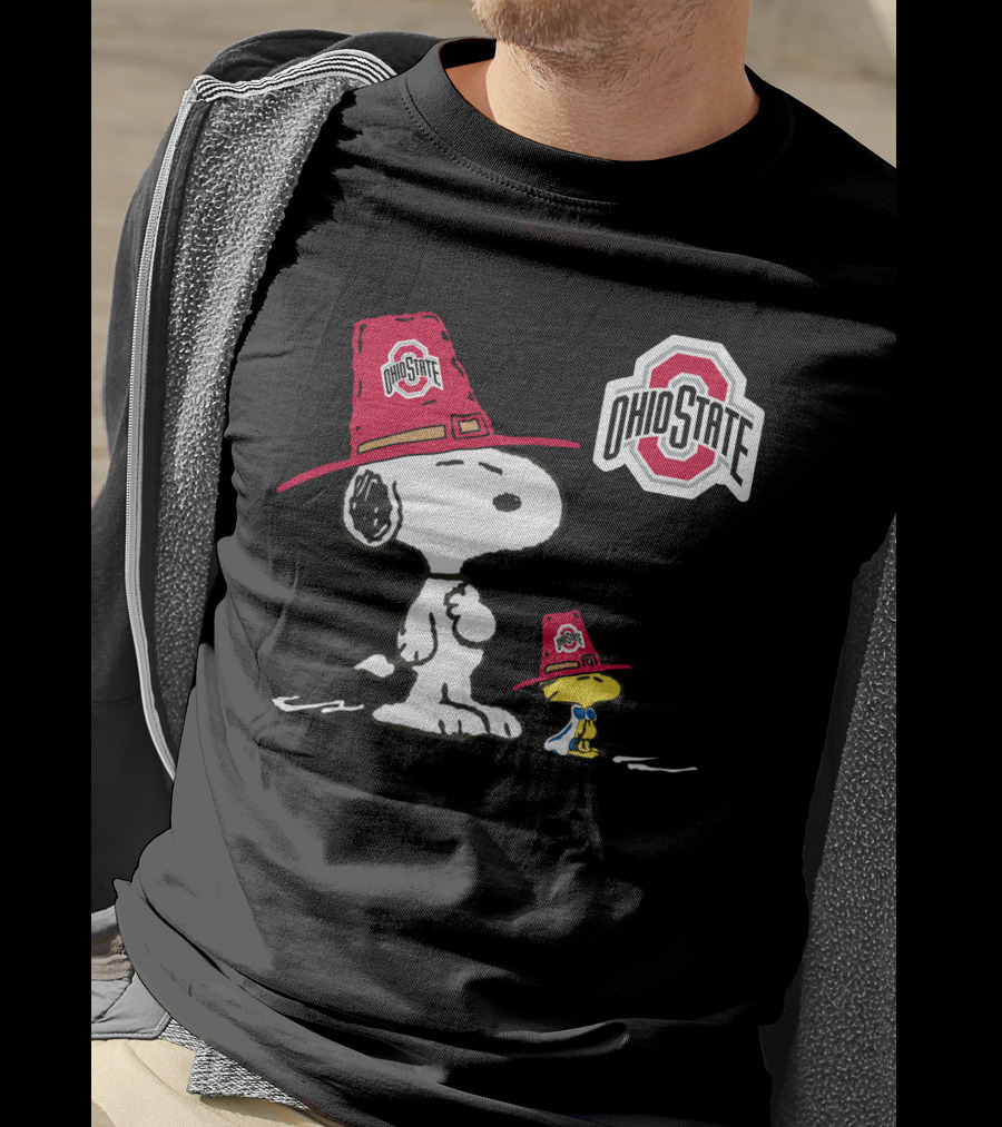 Ohio State Buckeyes Snoopy Woodstock T-Shirt