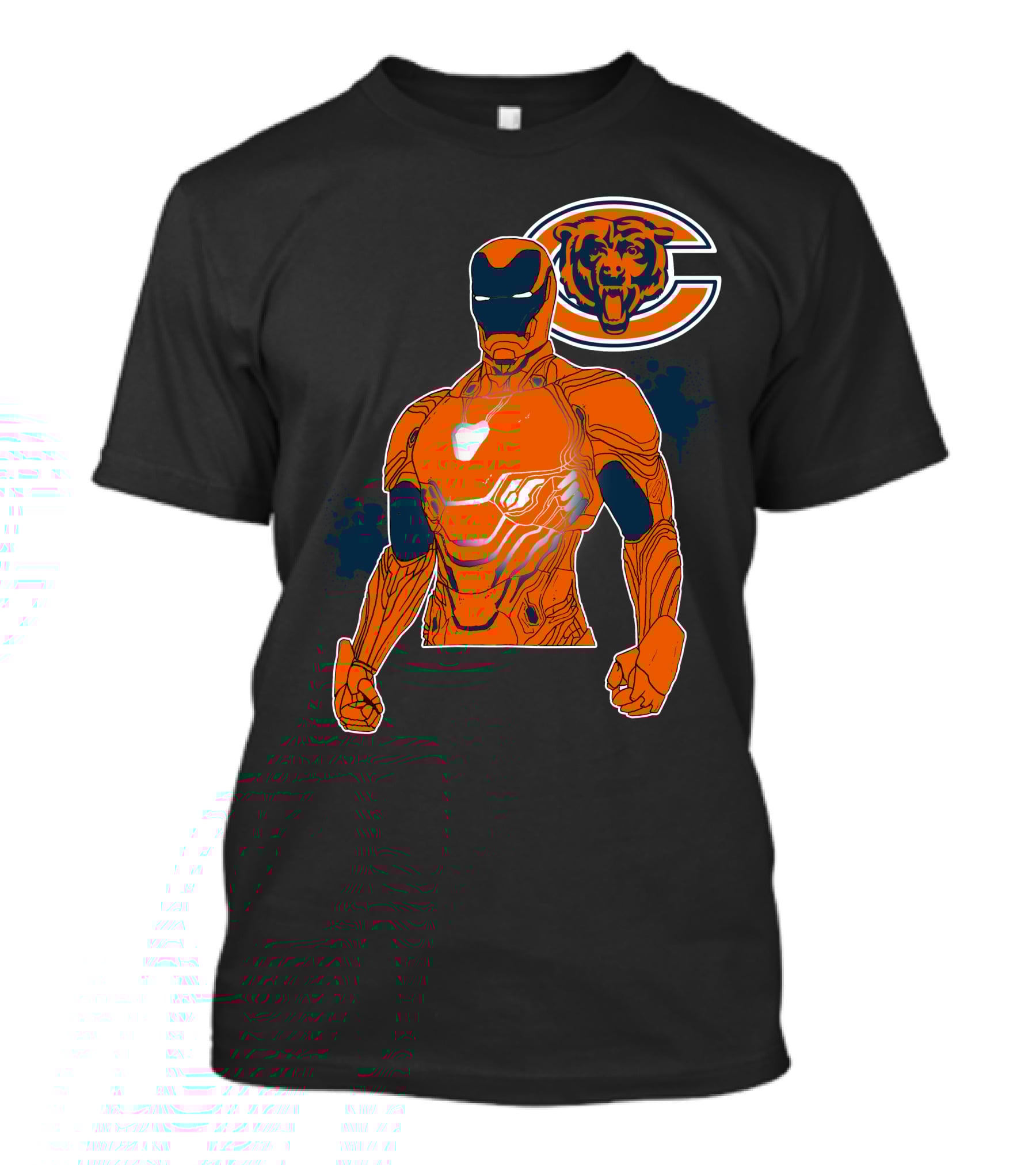 Iron Man Chicago Bears Nfl Crossover T-Shirt