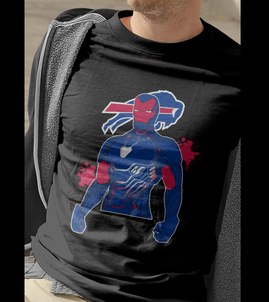 Iron Man Buffalo Bills Mashup T-Shirt