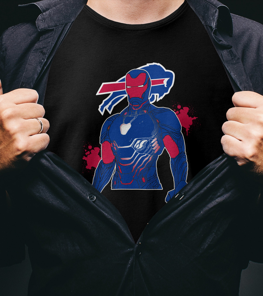 Iron Man Buffalo Bills Mashup T-Shirt