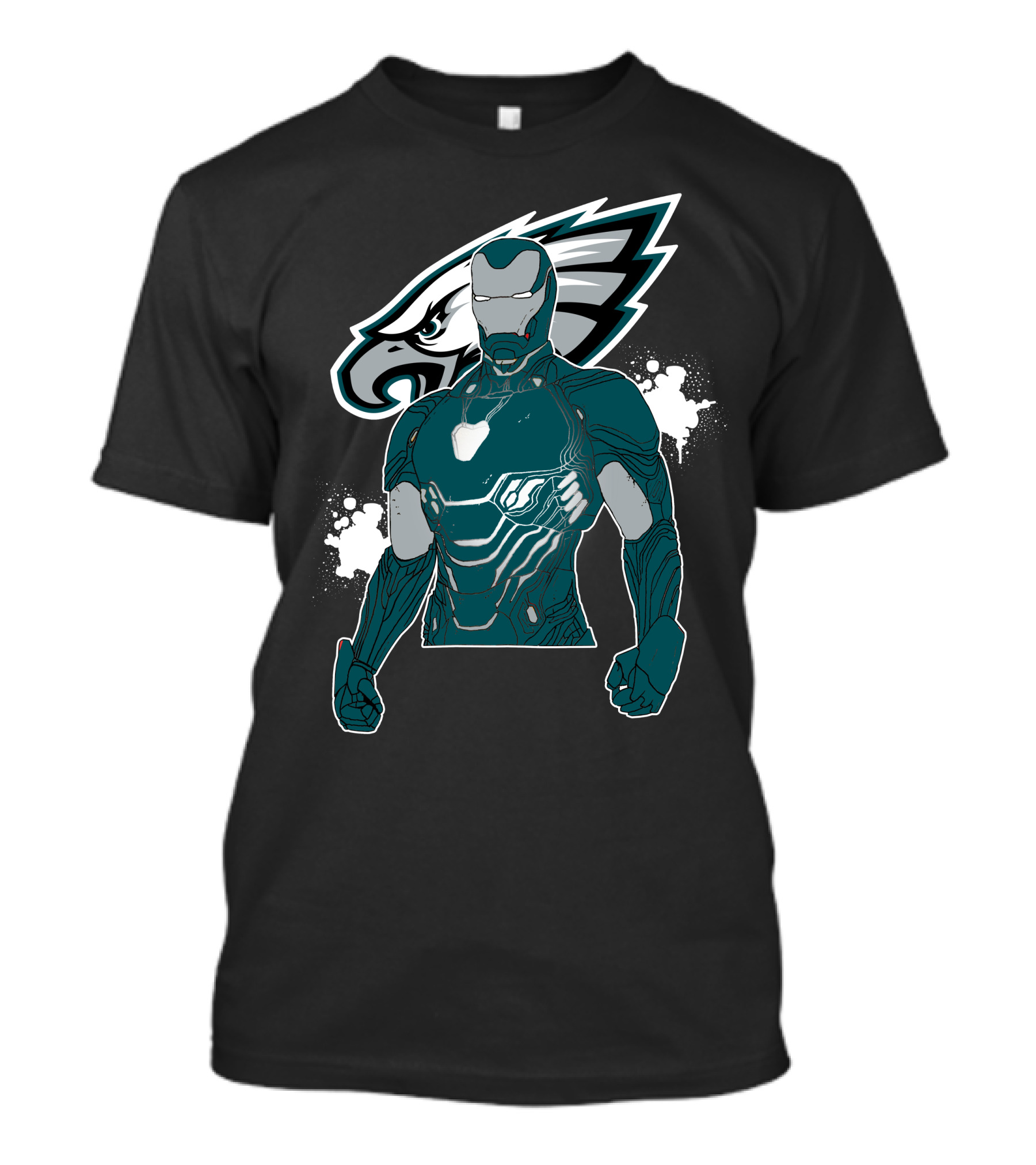 Iron Man And Philadelphia Eagles Fusion T-Shirt