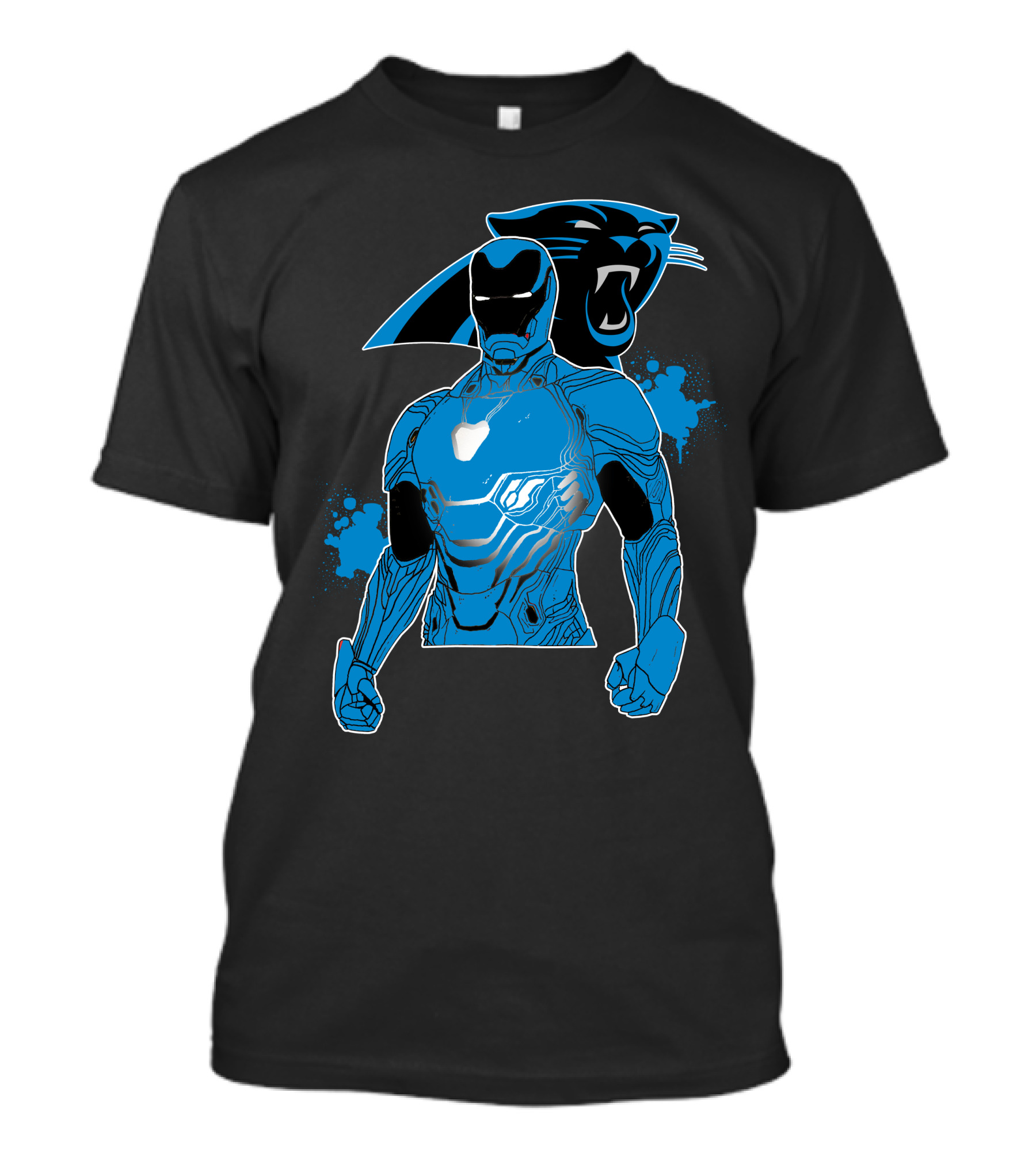 Iron Man Panther Fusion Artwork T-Shirt