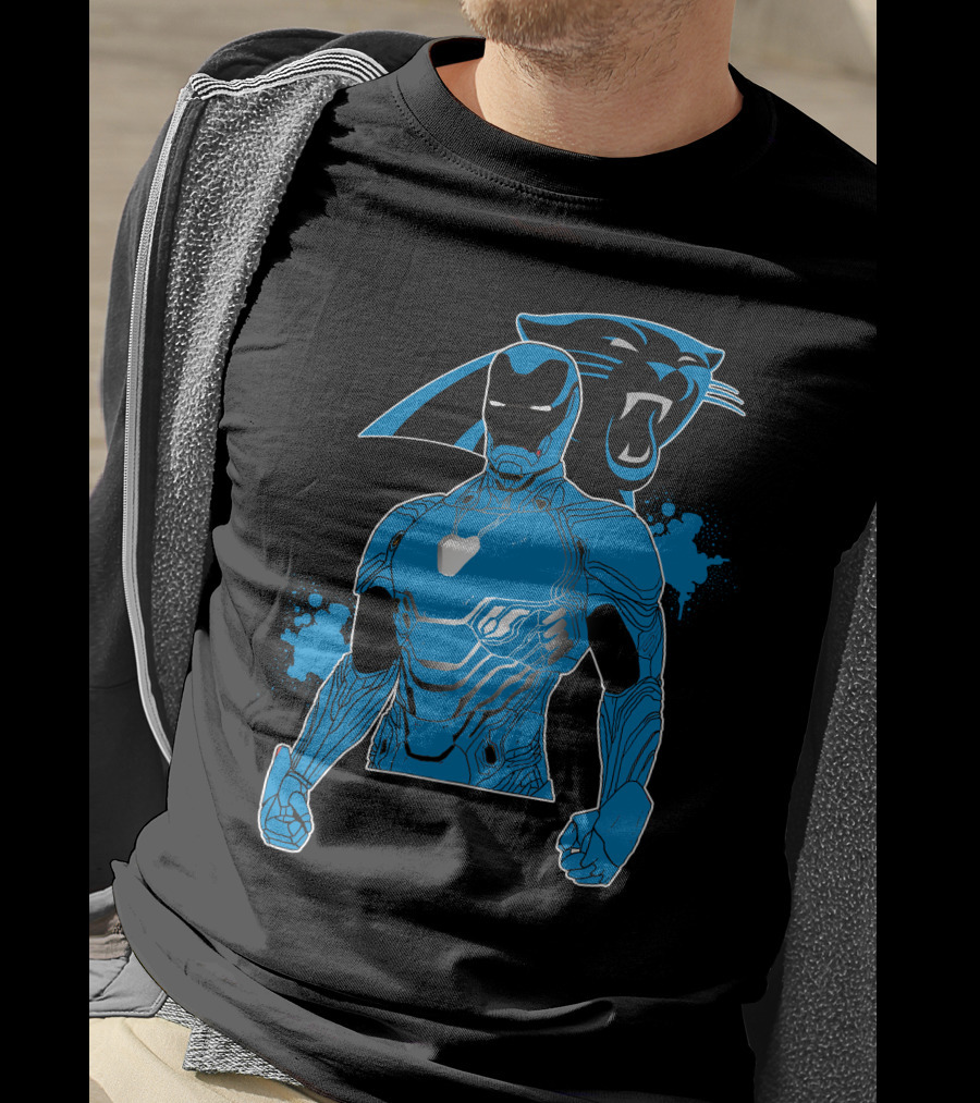 Iron Man Panther Fusion Artwork T-Shirt
