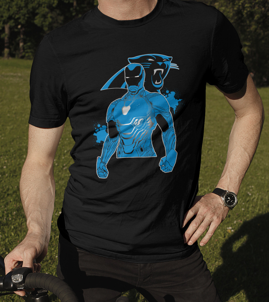 Iron Man Panther Fusion Artwork T-Shirt