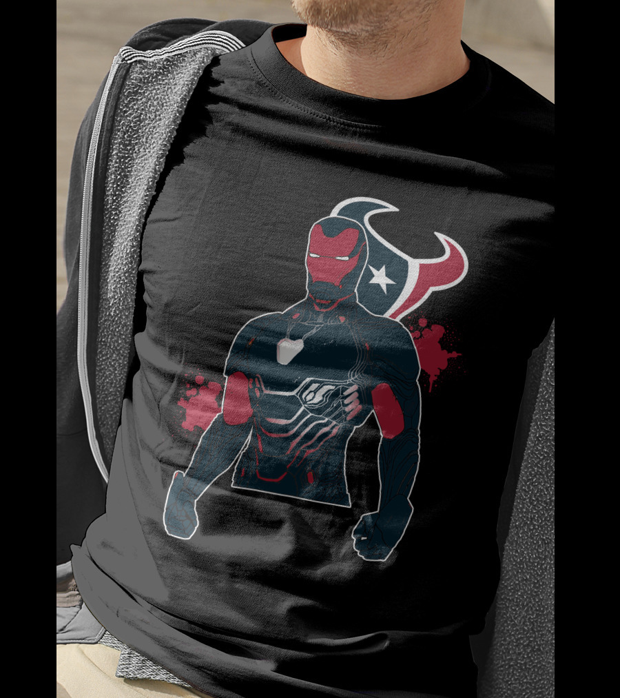 Iron Man Texans Mashup T-Shirt