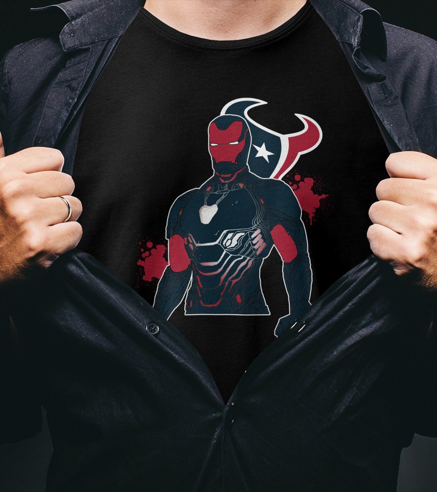 Iron Man Texans Mashup T-Shirt